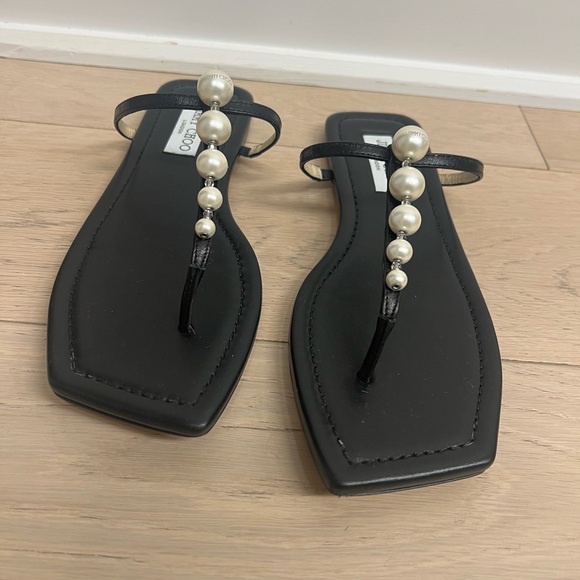 Jimmy Choo Flat Sandals 38.5 - Picture 2 of 3